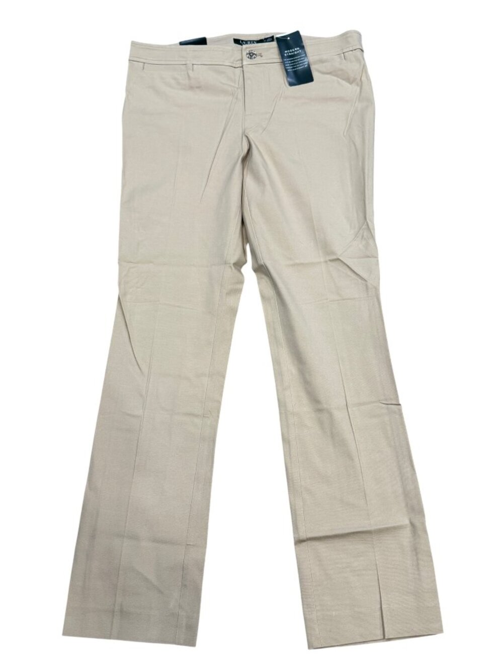 Lauren Ralph Lauren Modern Straight Khaki Trousers Pants Size 10 Regular NWT